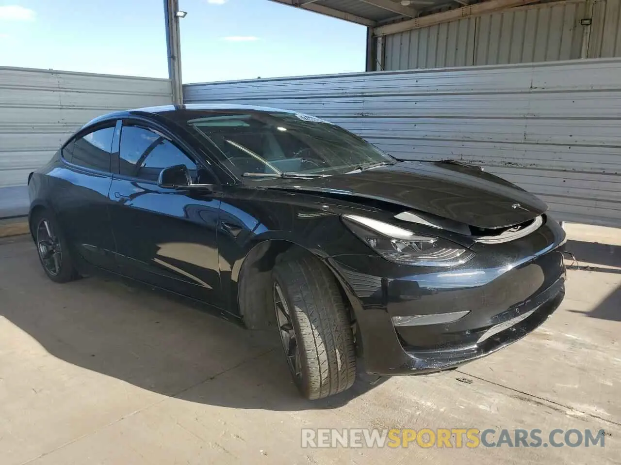 4 fotografías del automóvil dañado 5YJ3E1EB4NF288449 TESLA MODEL 3 2022