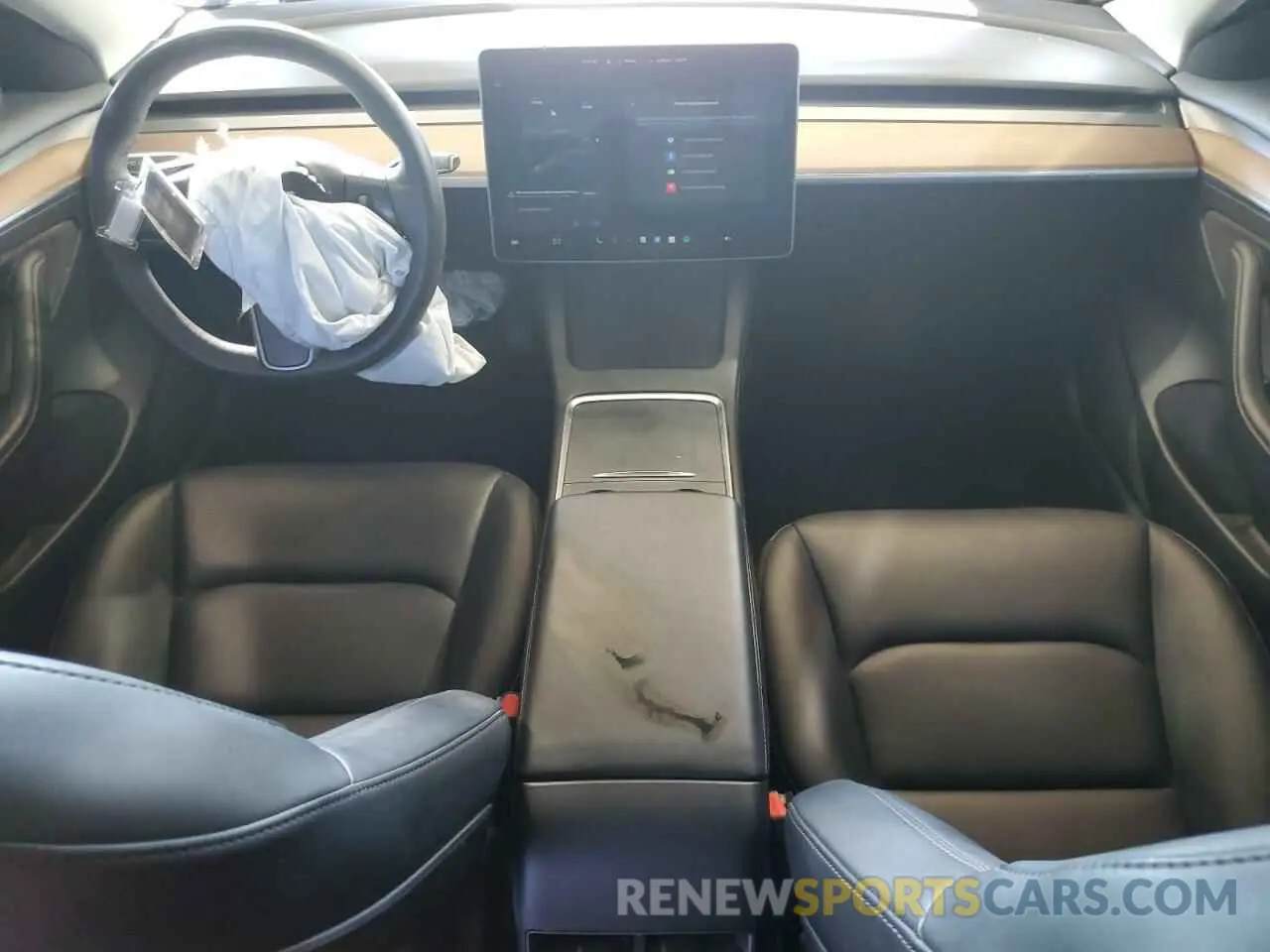 8 fotografías del automóvil dañado 5YJ3E1EB4NF288449 TESLA MODEL 3 2022