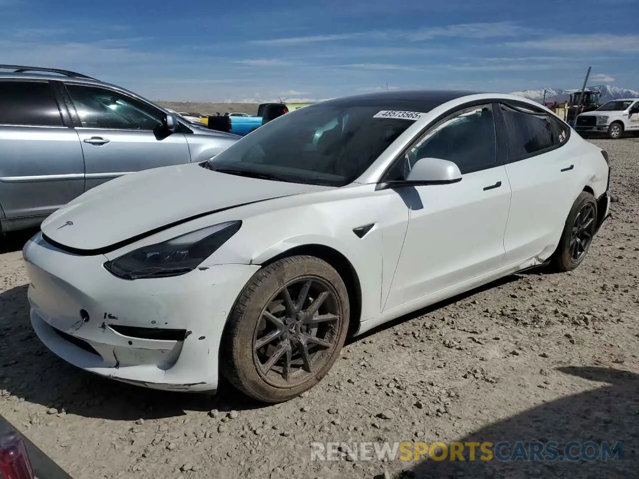 1 fotografías del automóvil dañado 5YJ3E1EB4NF317528 TESLA MODEL 3 2022