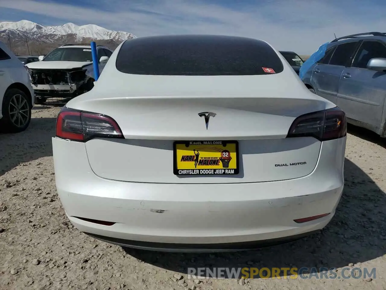 6 fotografías del automóvil dañado 5YJ3E1EB4NF317528 TESLA MODEL 3 2022