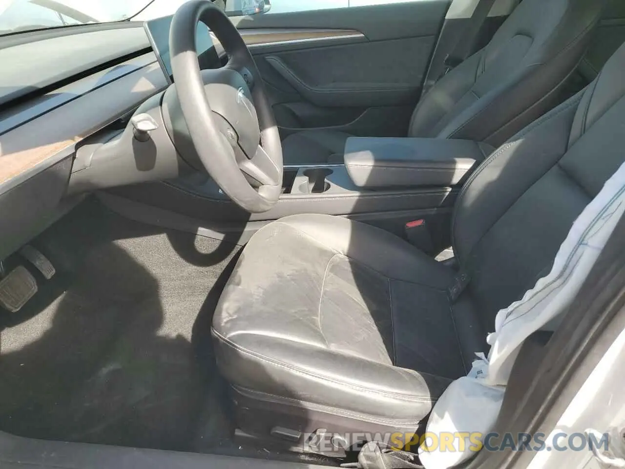 7 fotografías del automóvil dañado 5YJ3E1EB4NF317528 TESLA MODEL 3 2022