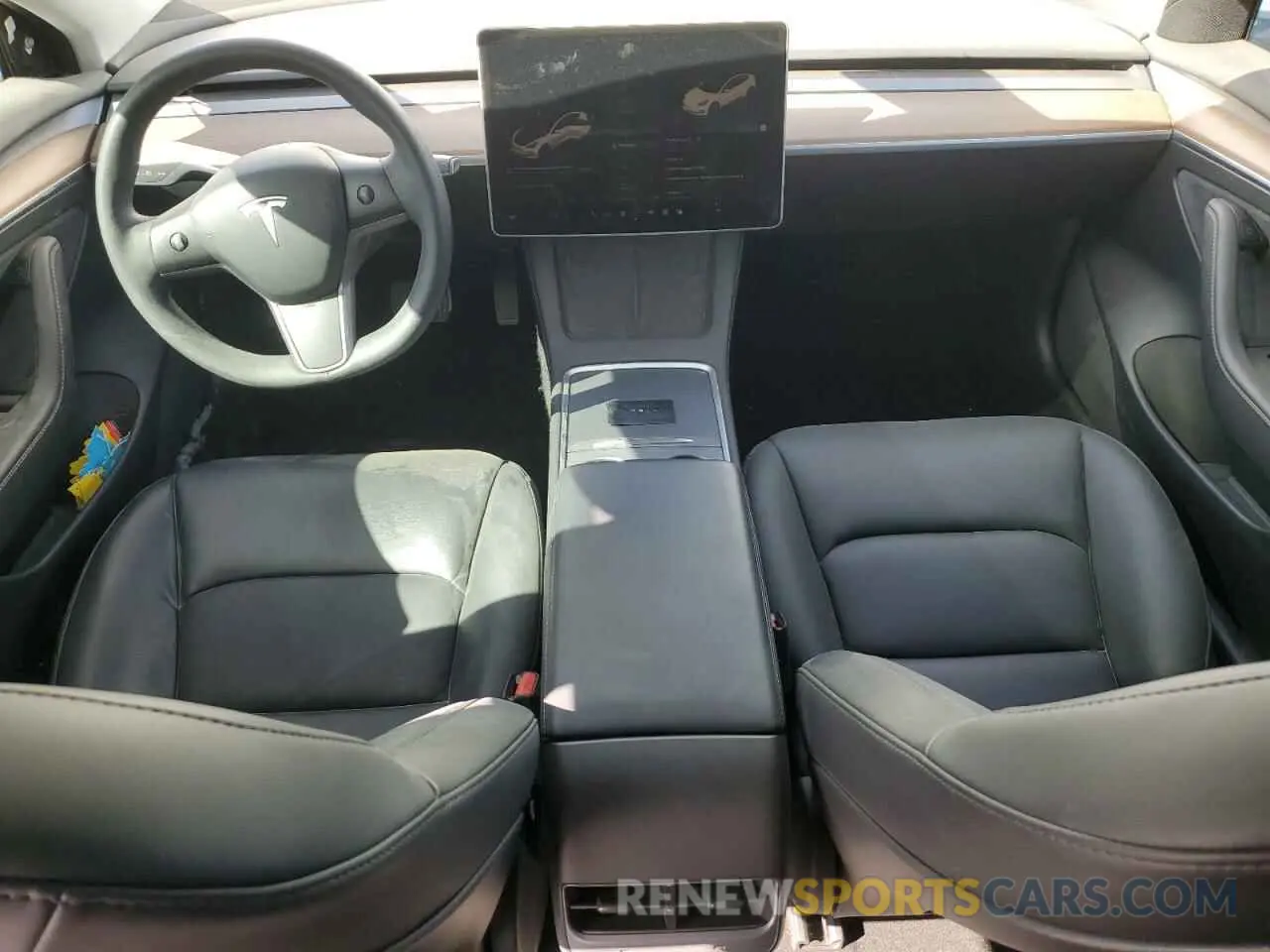 8 fotografías del automóvil dañado 5YJ3E1EB4NF317528 TESLA MODEL 3 2022