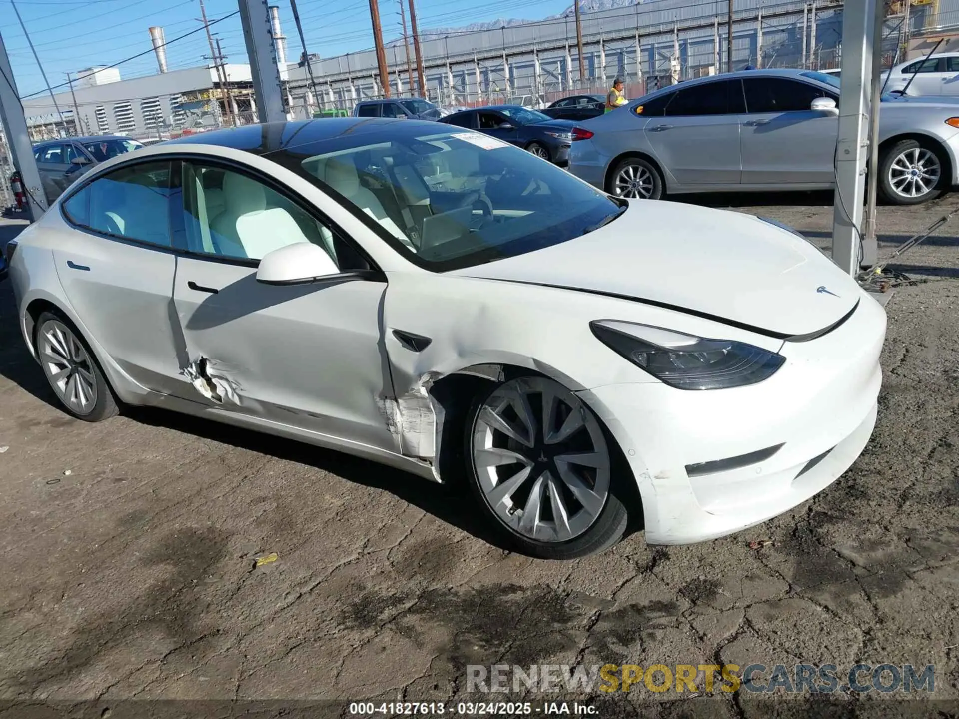 1 fotografías del automóvil dañado 5YJ3E1EB4NF331218 TESLA MODEL 3 2022