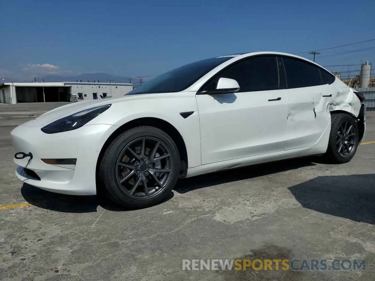 1 fotografías del automóvil dañado 5YJ3E1EB4NF332403 TESLA MODEL 3 2022