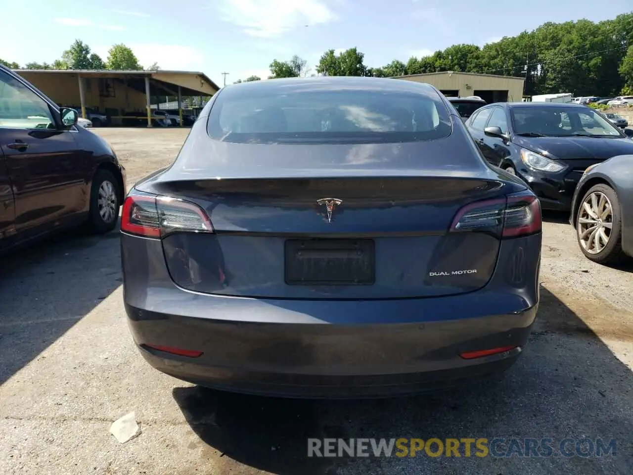 6 fotografías del automóvil dañado 5YJ3E1EB5NF105785 TESLA MODEL 3 2022