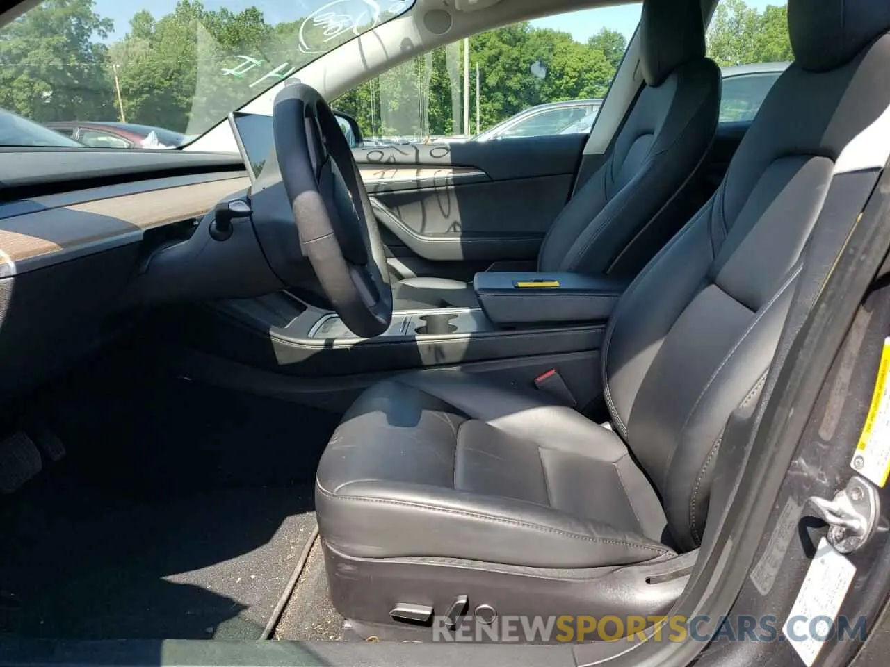 7 fotografías del automóvil dañado 5YJ3E1EB5NF105785 TESLA MODEL 3 2022