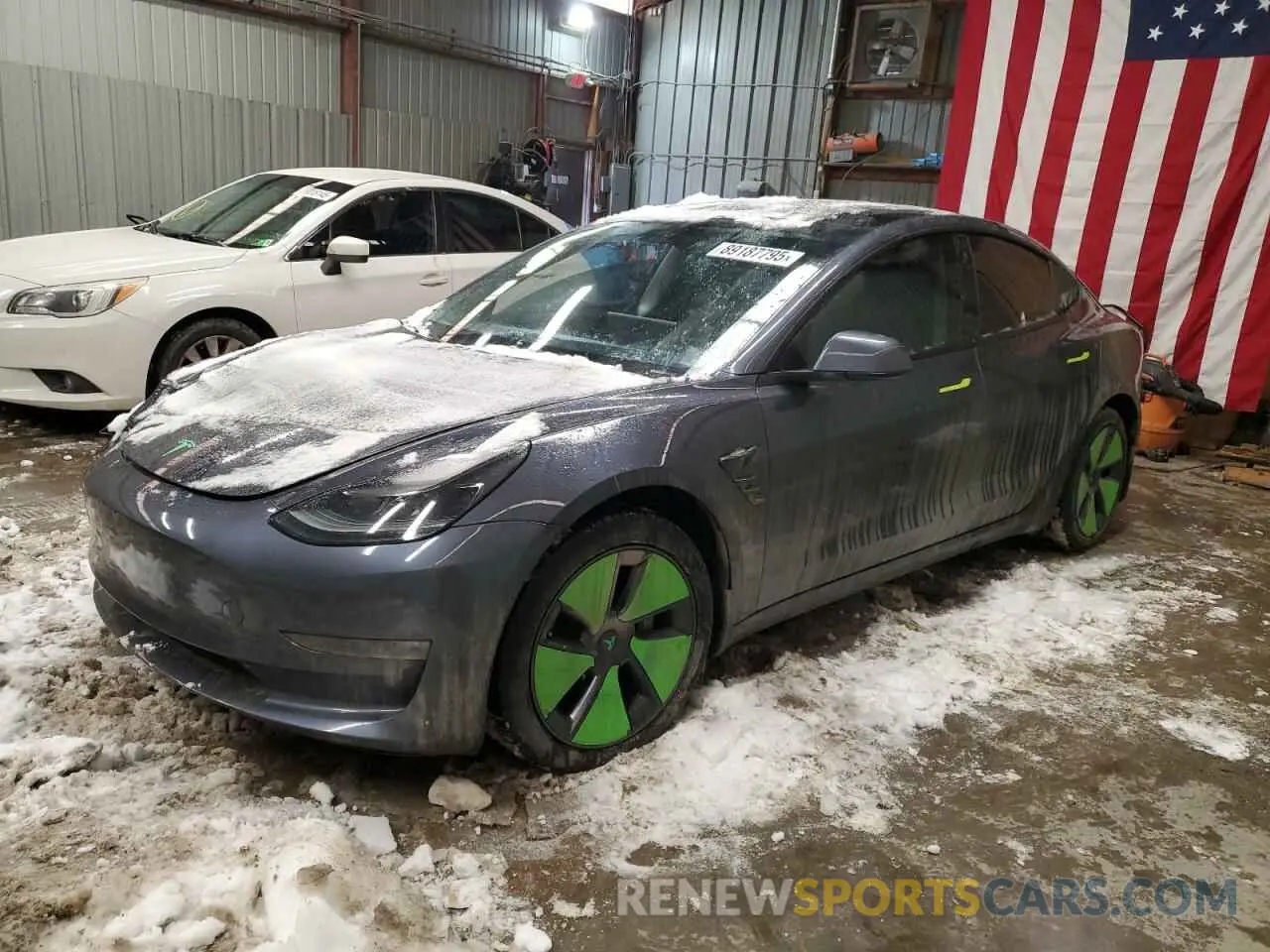 1 fotografías del automóvil dañado 5YJ3E1EB5NF106046 TESLA MODEL 3 2022