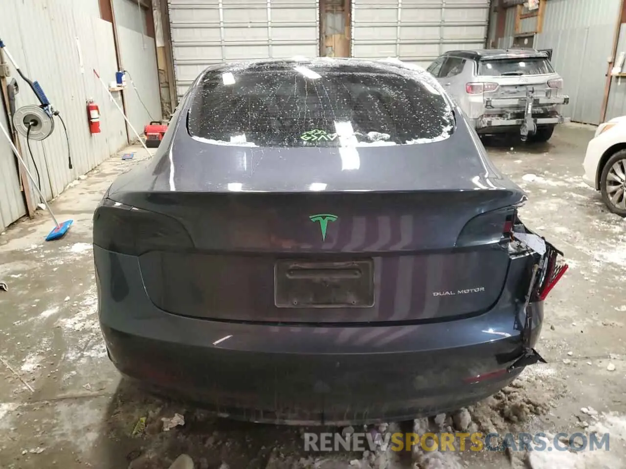 6 fotografías del automóvil dañado 5YJ3E1EB5NF106046 TESLA MODEL 3 2022
