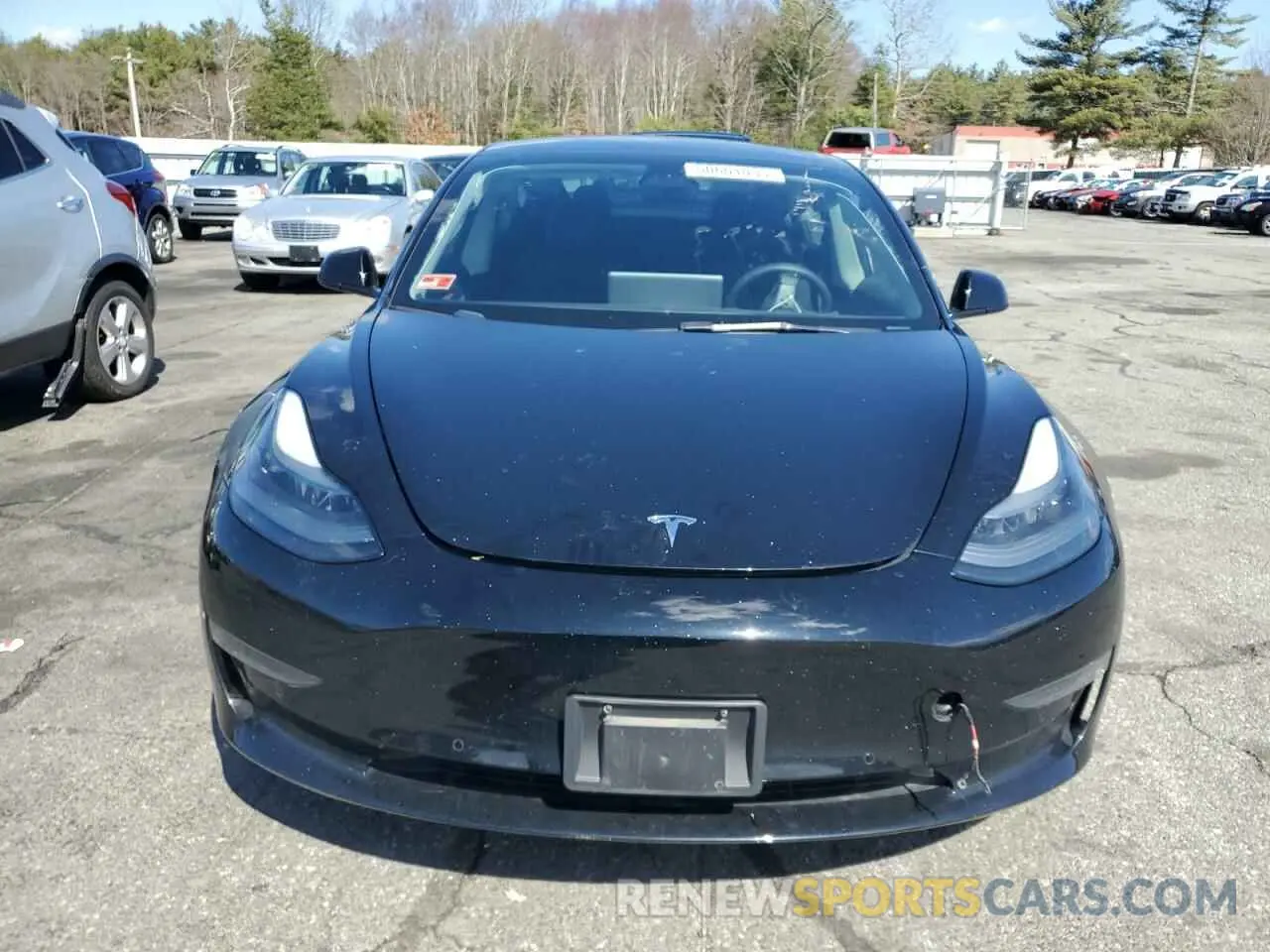 5 fotografías del automóvil dañado 5YJ3E1EB5NF118892 TESLA MODEL 3 2022