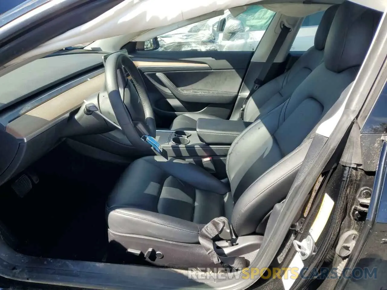 7 fotografías del automóvil dañado 5YJ3E1EB5NF118892 TESLA MODEL 3 2022