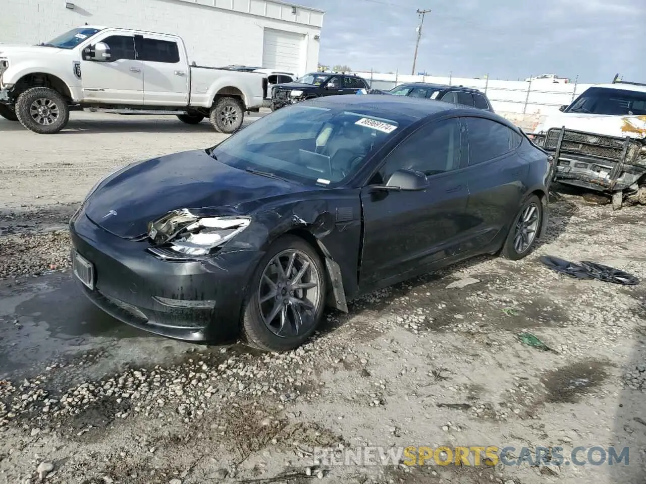 1 fotografías del automóvil dañado 5YJ3E1EB5NF125535 TESLA MODEL 3 2022