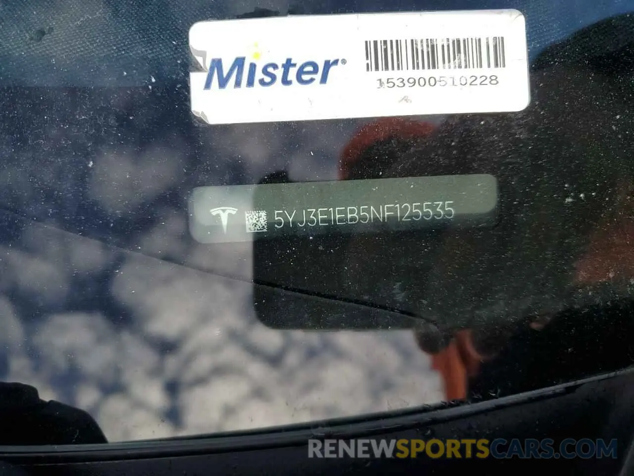 12 fotografías del automóvil dañado 5YJ3E1EB5NF125535 TESLA MODEL 3 2022