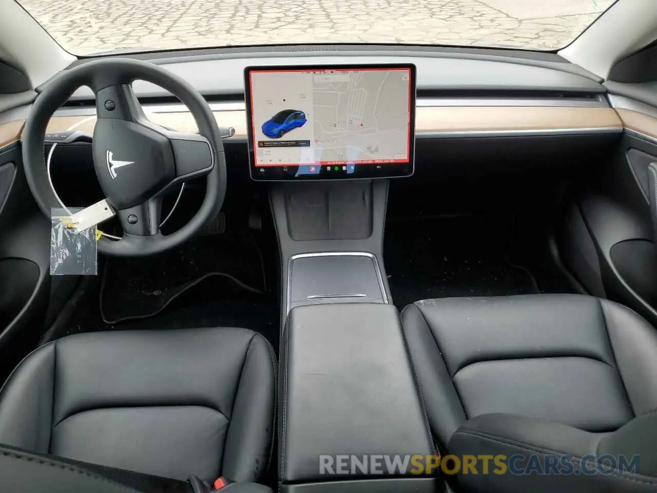 8 fotografías del automóvil dañado 5YJ3E1EB5NF132081 TESLA MODEL 3 2022