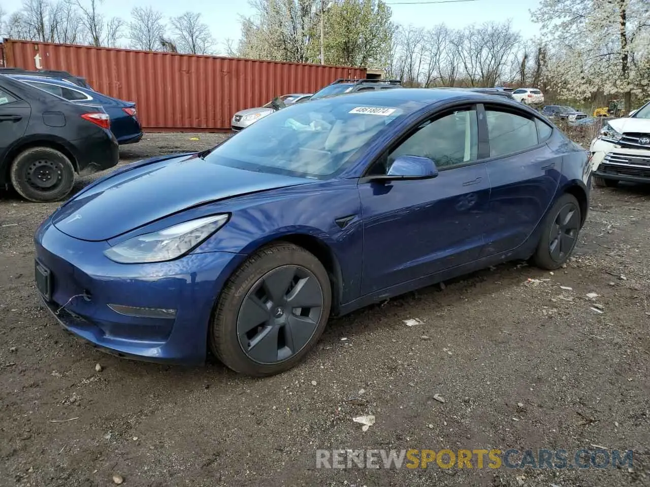 1 fotografías del automóvil dañado 5YJ3E1EB5NF170443 TESLA MODEL 3 2022