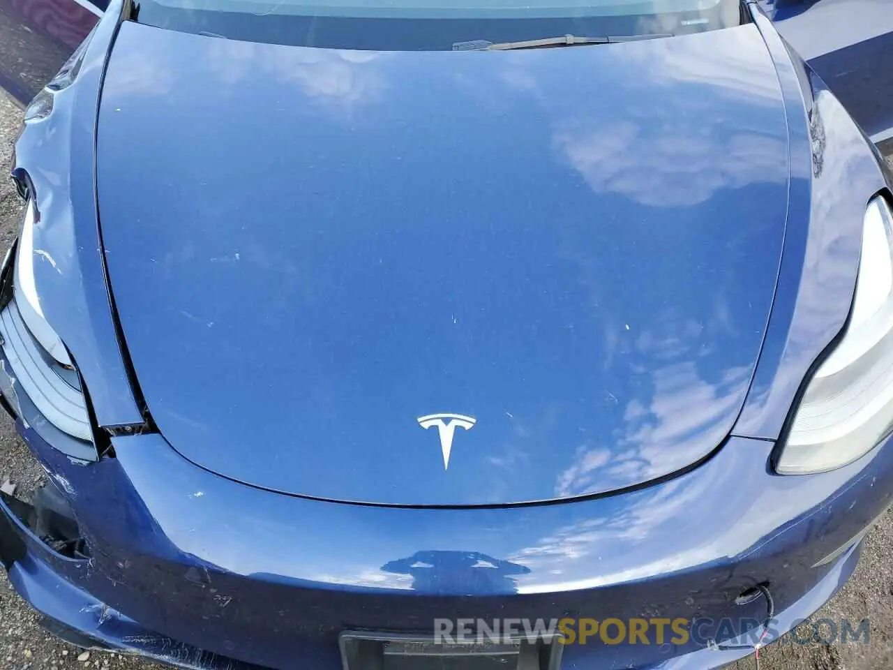 11 fotografías del automóvil dañado 5YJ3E1EB5NF170443 TESLA MODEL 3 2022