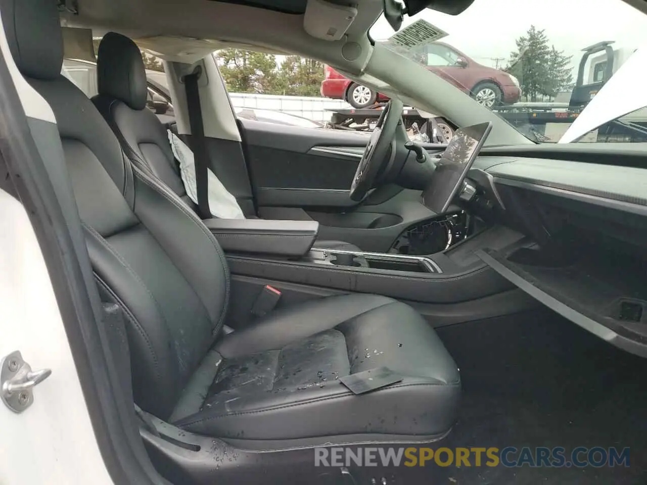 7 fotografías del automóvil dañado 5YJ3E1EB5NF183869 TESLA MODEL 3 2022