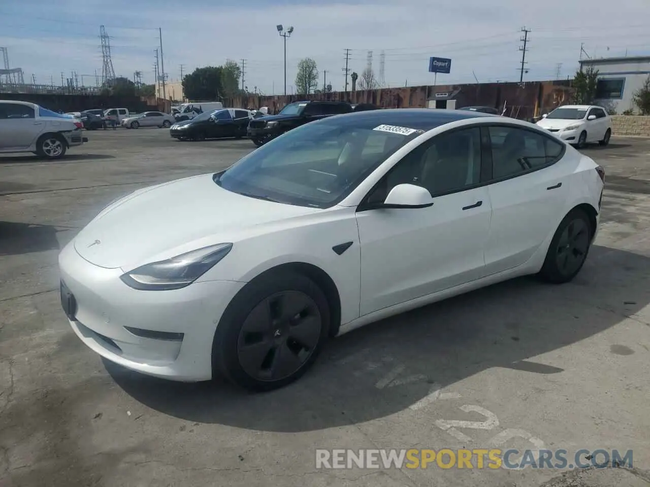 1 fotografías del automóvil dañado 5YJ3E1EB5NF184262 TESLA MODEL 3 2022