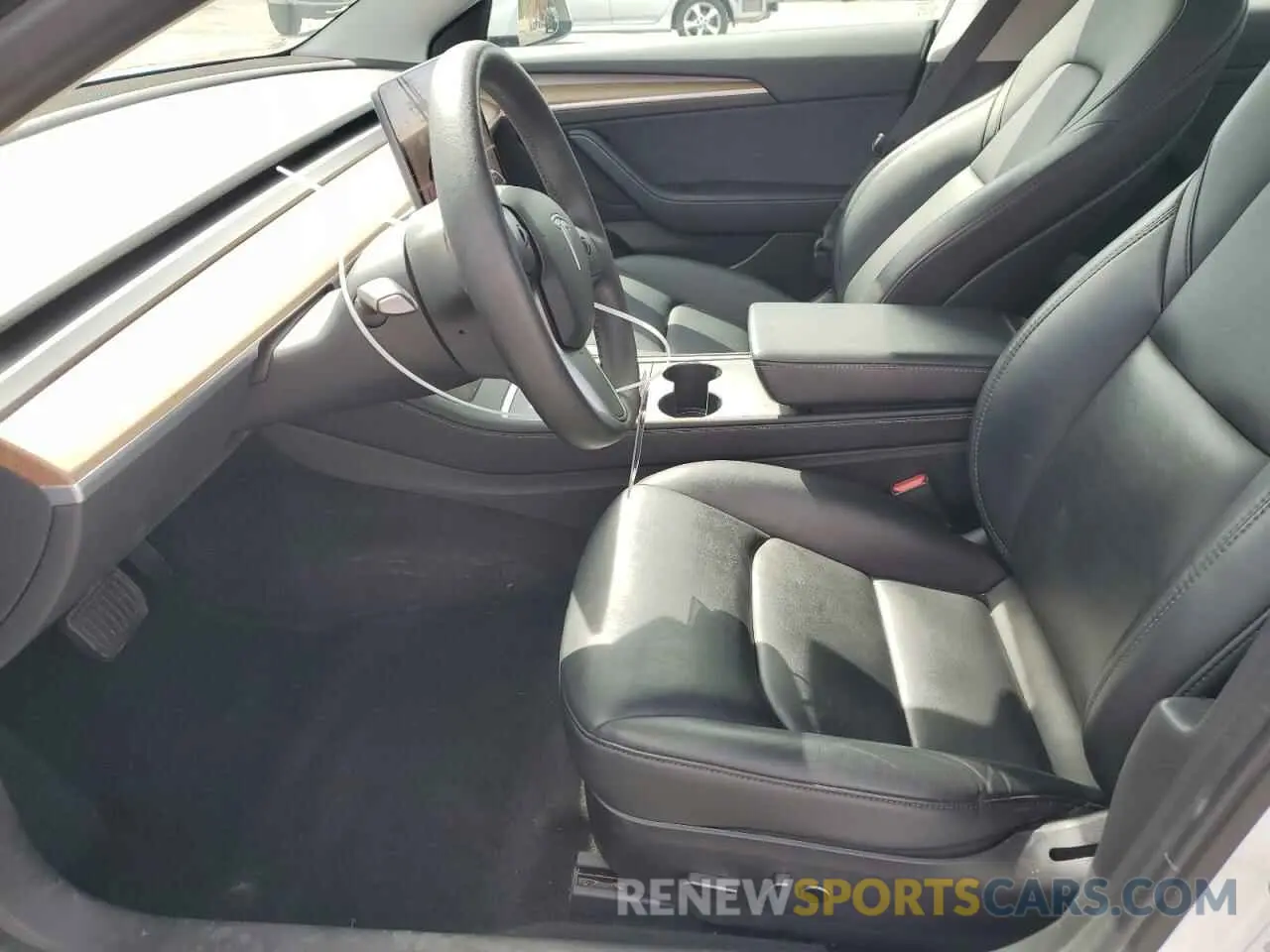 7 fotografías del automóvil dañado 5YJ3E1EB5NF184262 TESLA MODEL 3 2022