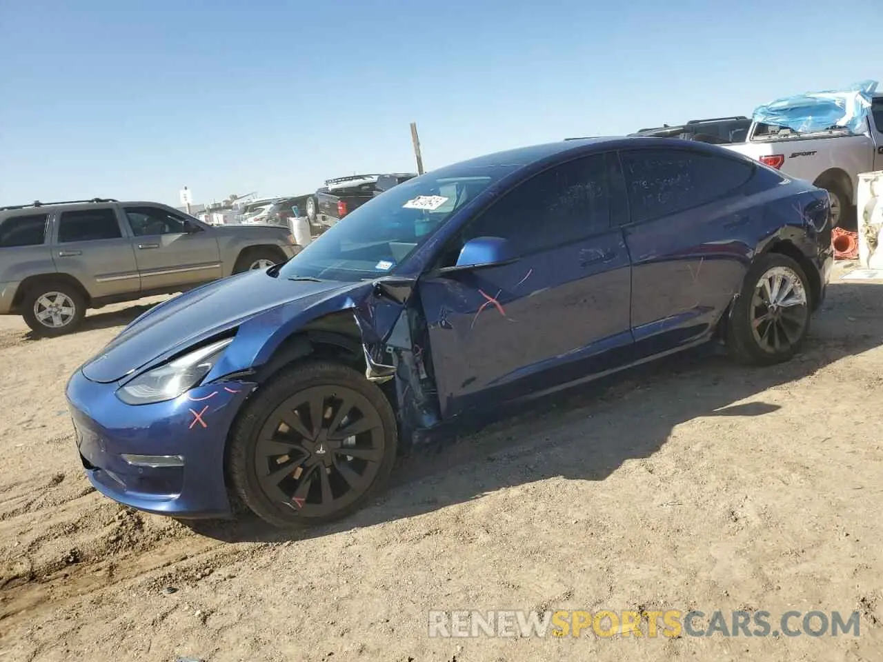 1 fotografías del automóvil dañado 5YJ3E1EB5NF190479 TESLA MODEL 3 2022