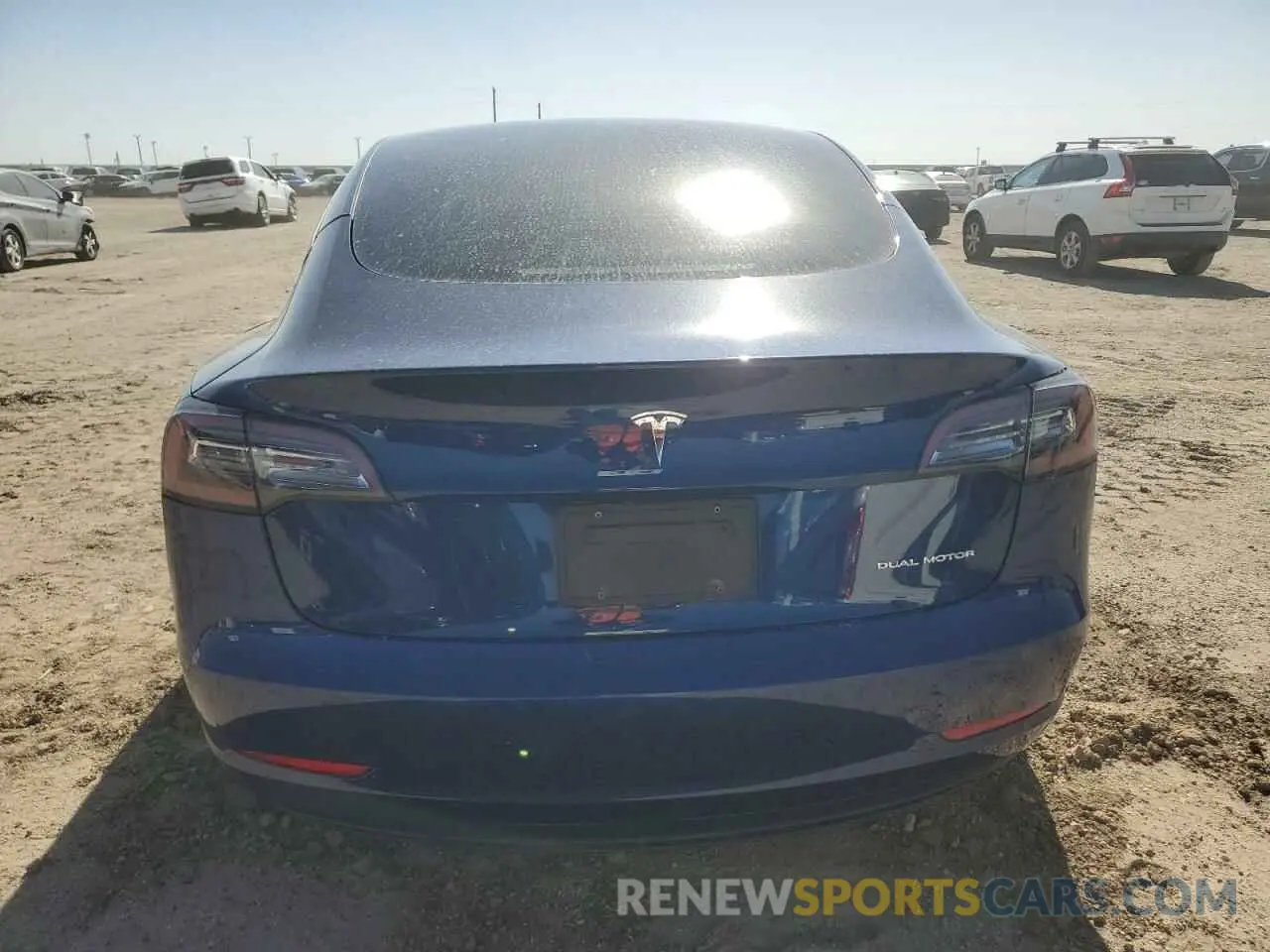 6 fotografías del automóvil dañado 5YJ3E1EB5NF190479 TESLA MODEL 3 2022