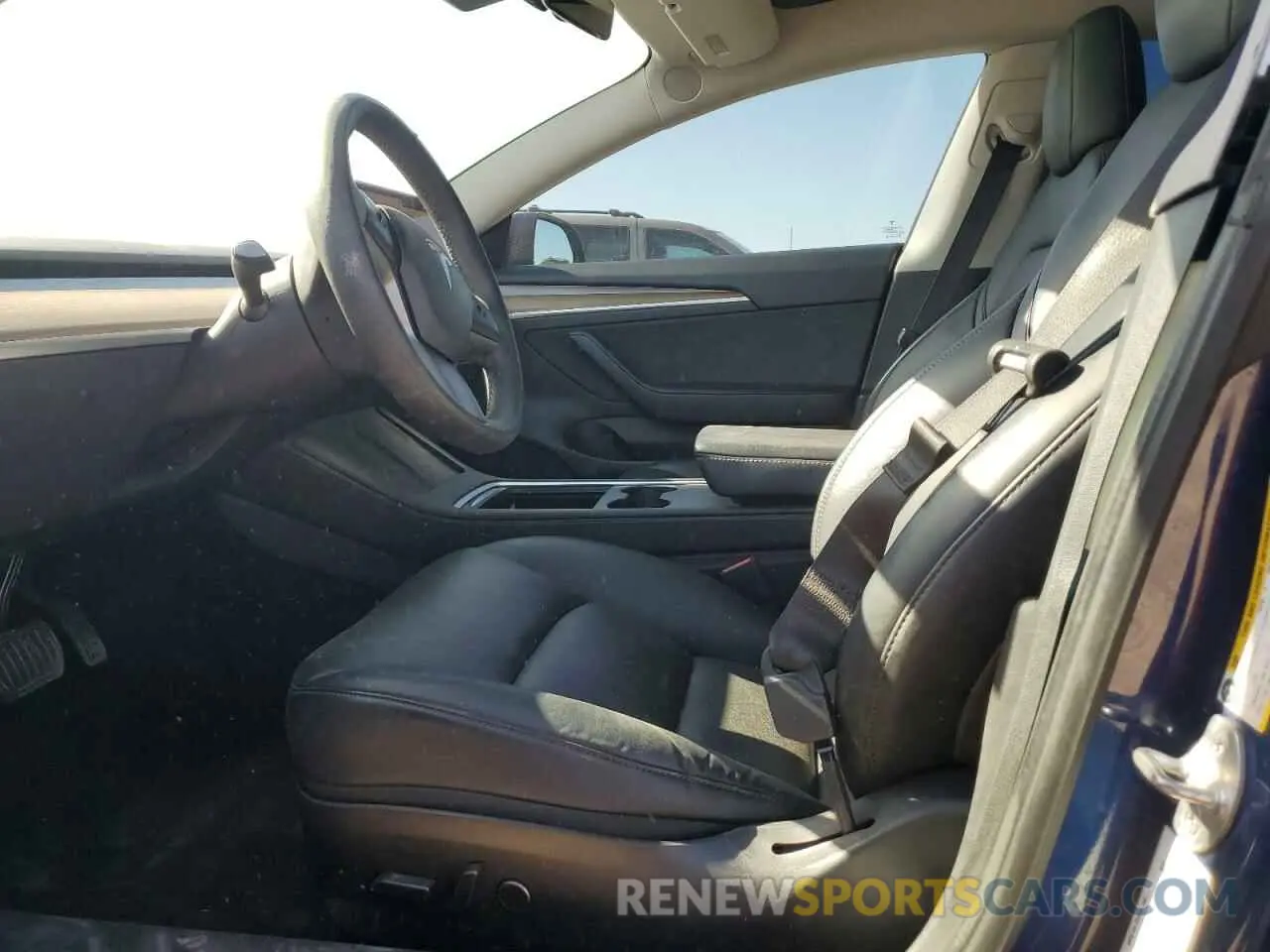7 fotografías del automóvil dañado 5YJ3E1EB5NF190479 TESLA MODEL 3 2022