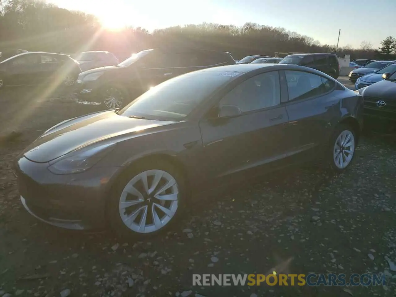 1 fotografías del automóvil dañado 5YJ3E1EB5NF204025 TESLA MODEL 3 2022