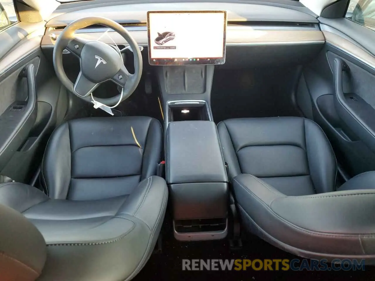 8 fotografías del automóvil dañado 5YJ3E1EB5NF204025 TESLA MODEL 3 2022