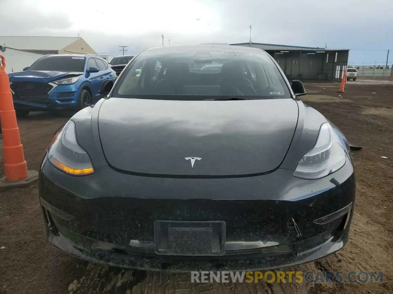 5 fotografías del automóvil dañado 5YJ3E1EB5NF206051 TESLA MODEL 3 2022