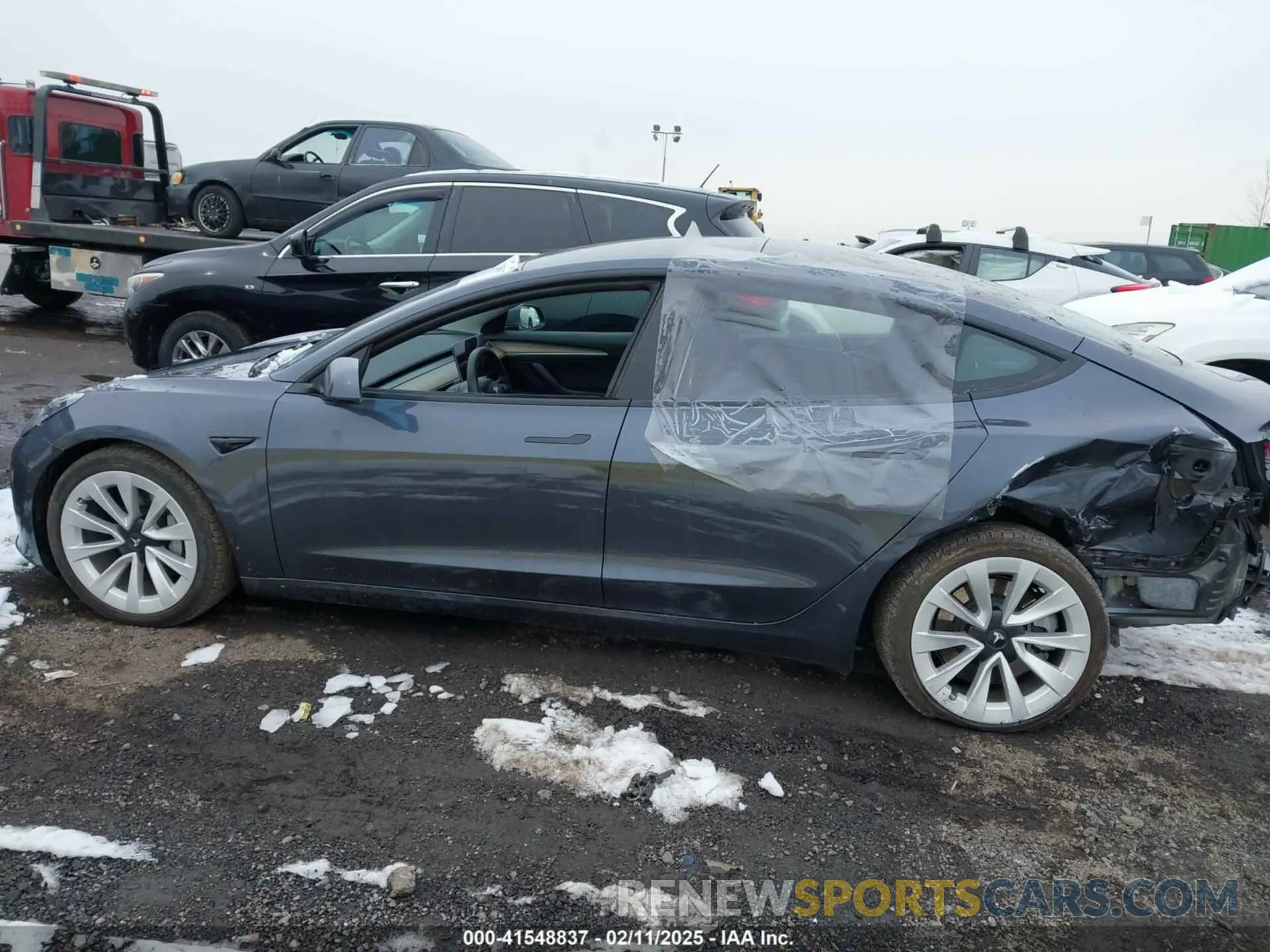 15 fotografías del automóvil dañado 5YJ3E1EB5NF271658 TESLA MODEL 3 2022