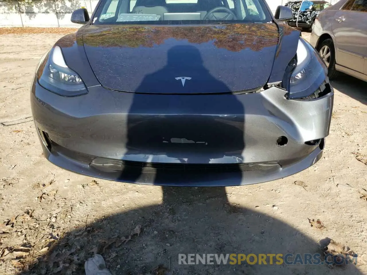 9 fotografías del automóvil dañado 5YJ3E1EB5NF286726 TESLA MODEL 3 2022