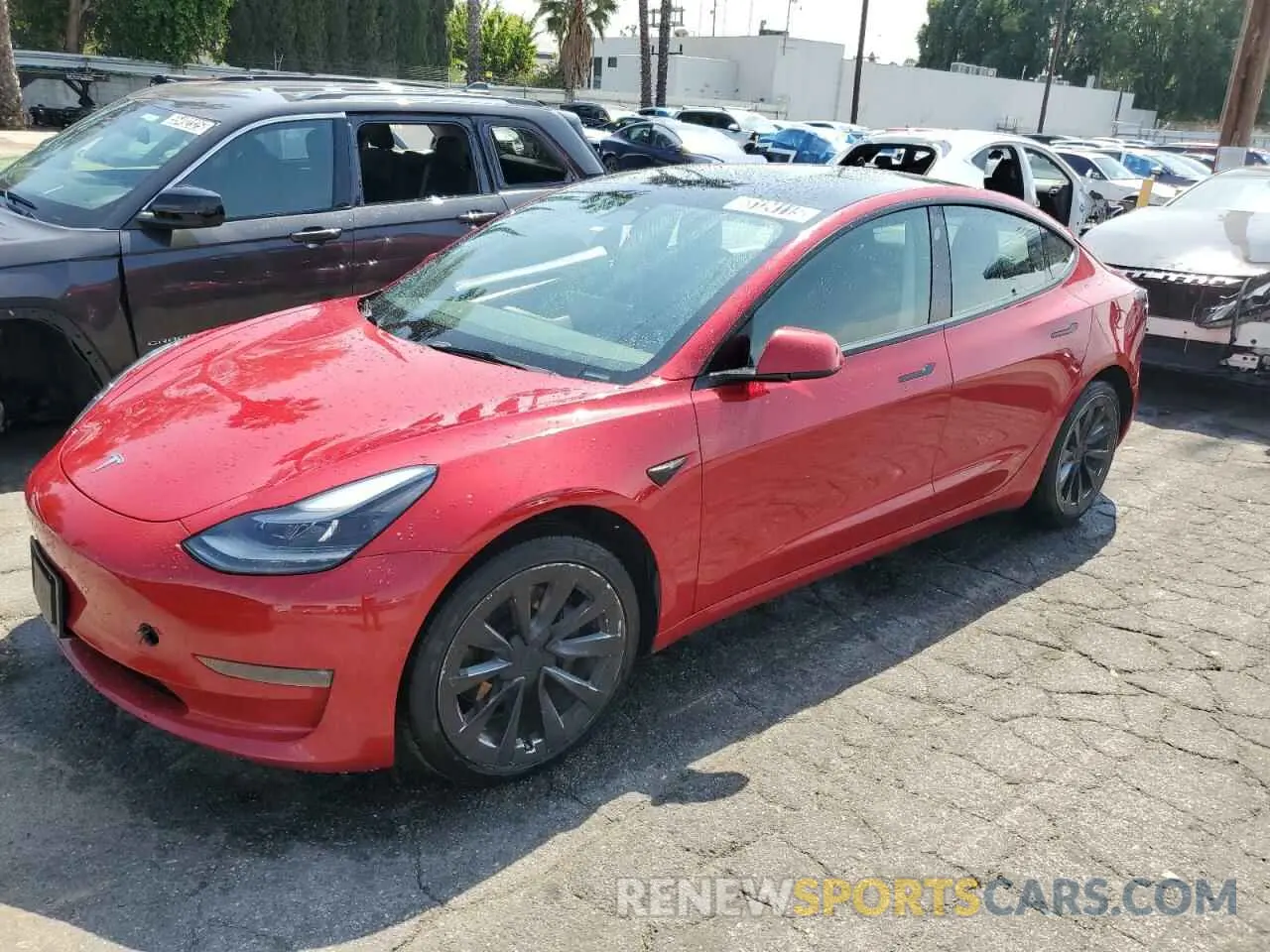 1 fotografías del automóvil dañado 5YJ3E1EB5NF287746 TESLA MODEL 3 2022