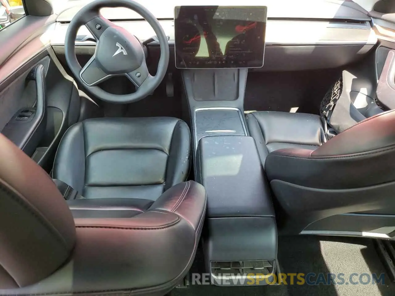 8 fotografías del automóvil dañado 5YJ3E1EB5NF287746 TESLA MODEL 3 2022