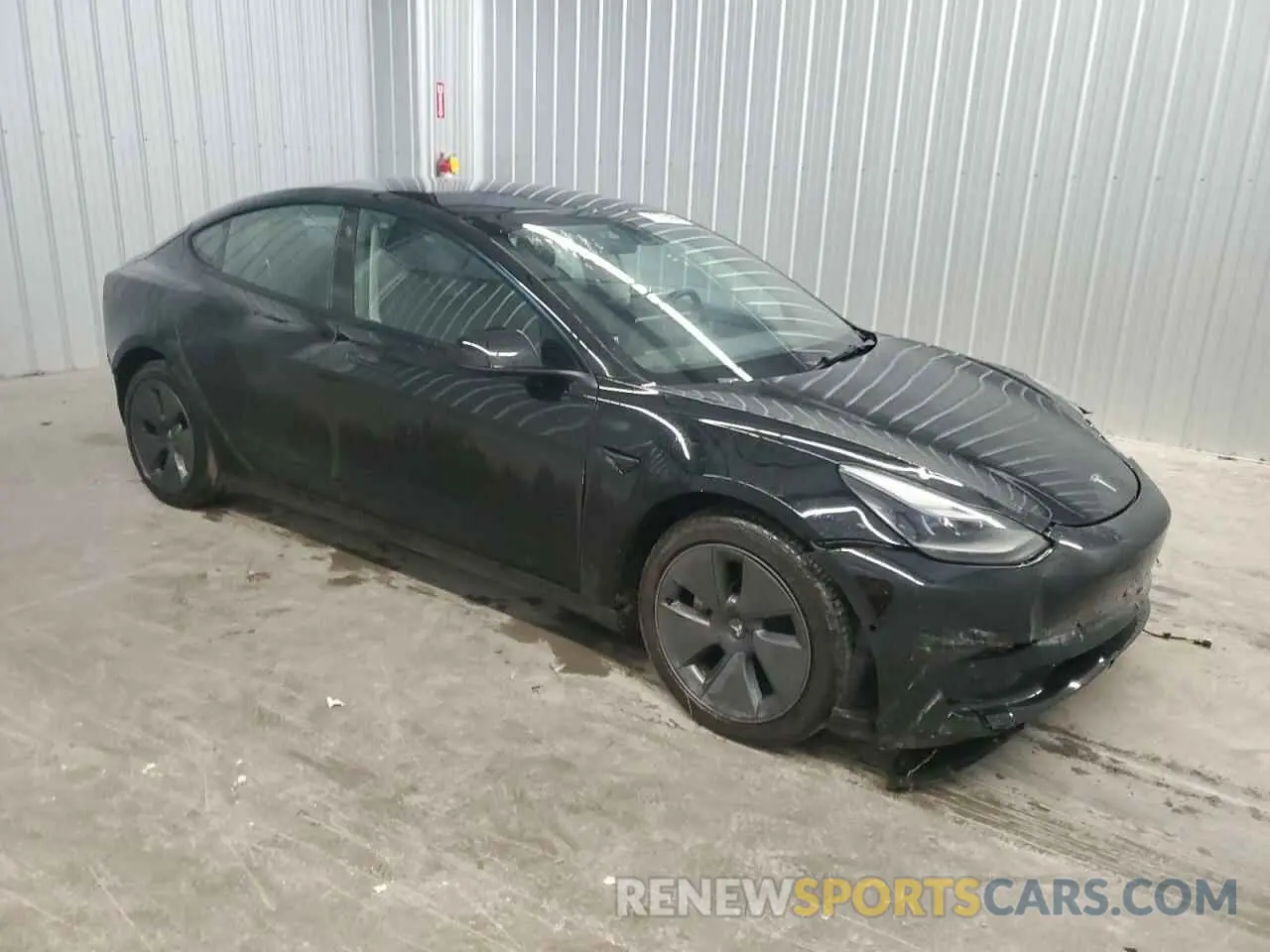 4 fotografías del automóvil dañado 5YJ3E1EB5NF288380 TESLA MODEL 3 2022