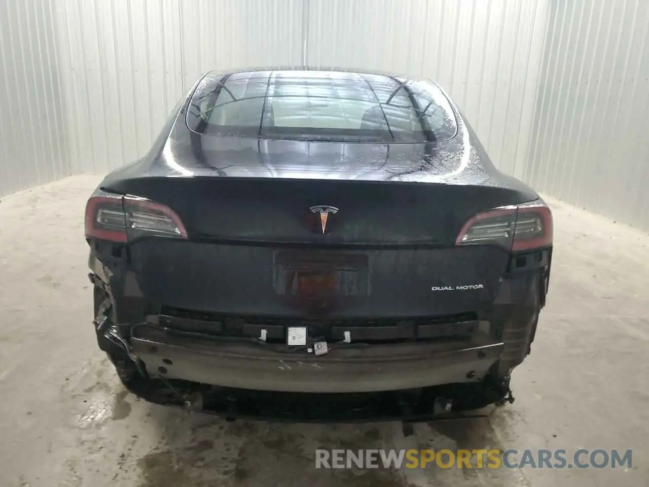 6 fotografías del automóvil dañado 5YJ3E1EB5NF288380 TESLA MODEL 3 2022