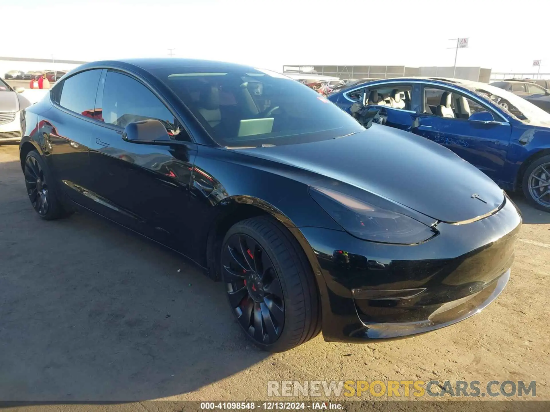 1 fotografías del automóvil dañado 5YJ3E1EB5NF313360 TESLA MODEL 3 2022