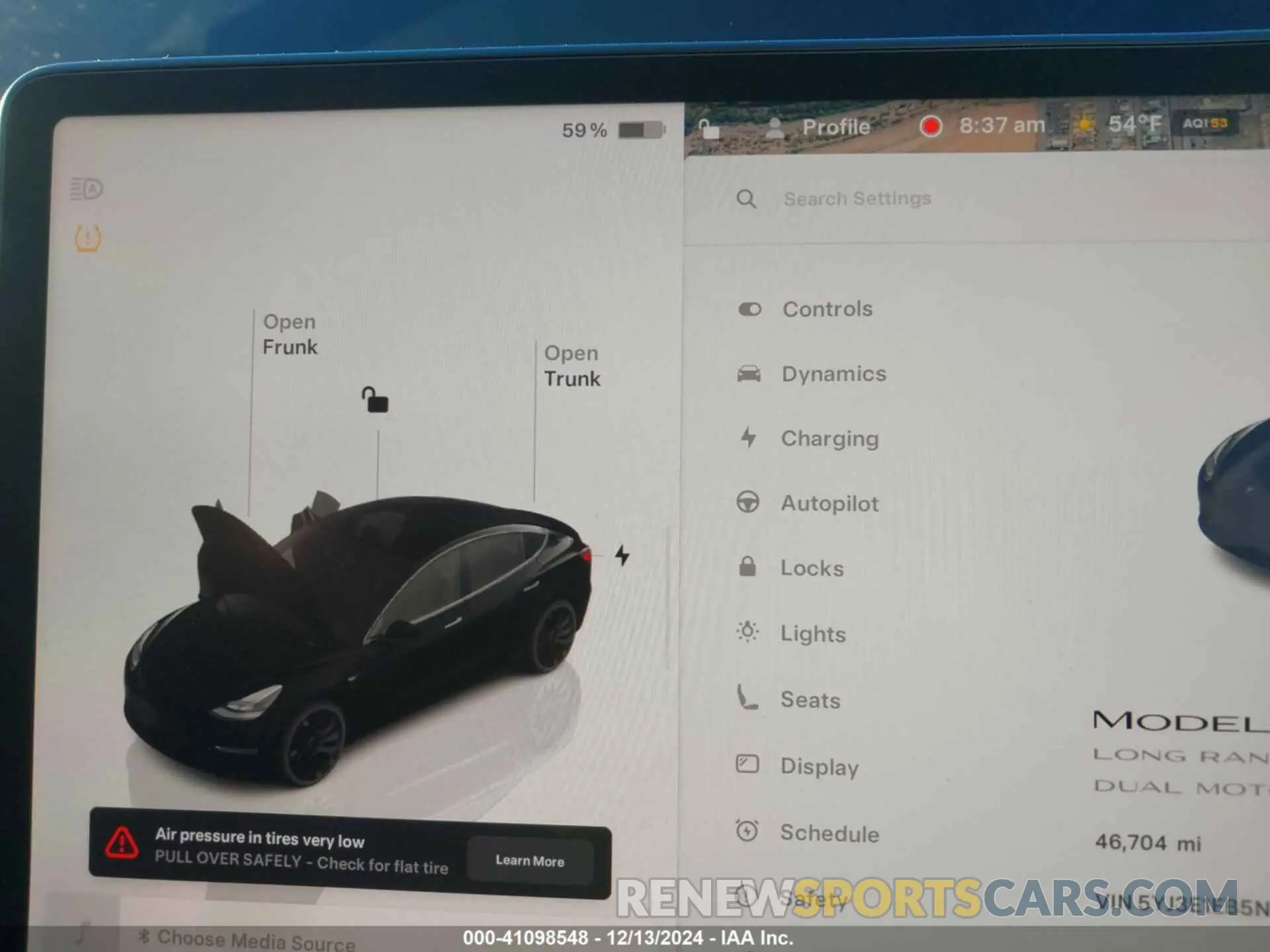 17 fotografías del automóvil dañado 5YJ3E1EB5NF313360 TESLA MODEL 3 2022