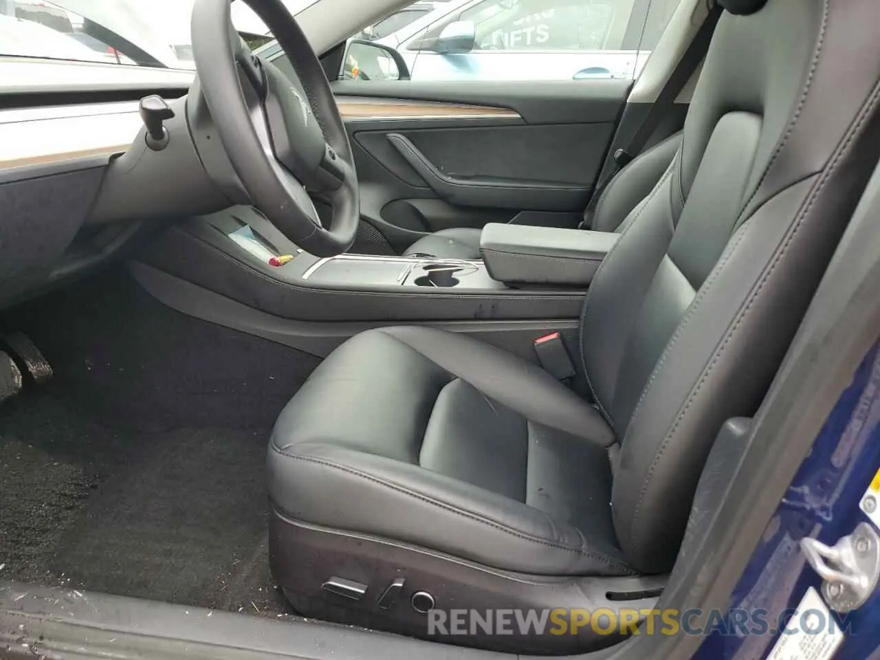 7 fotografías del automóvil dañado 5YJ3E1EB5NF334399 TESLA MODEL 3 2022