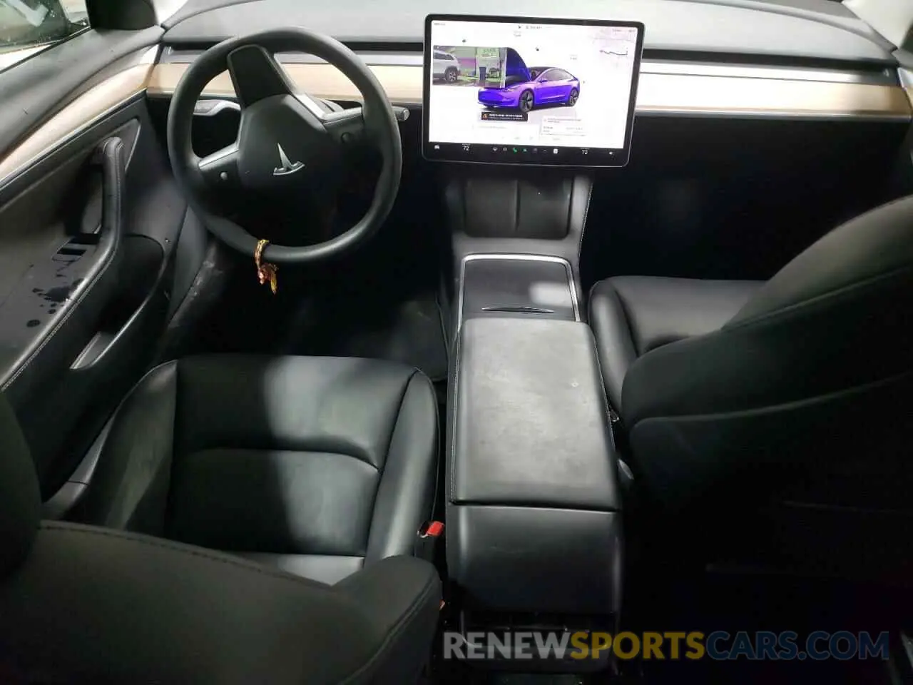 8 fotografías del automóvil dañado 5YJ3E1EB5NF334516 TESLA MODEL 3 2022