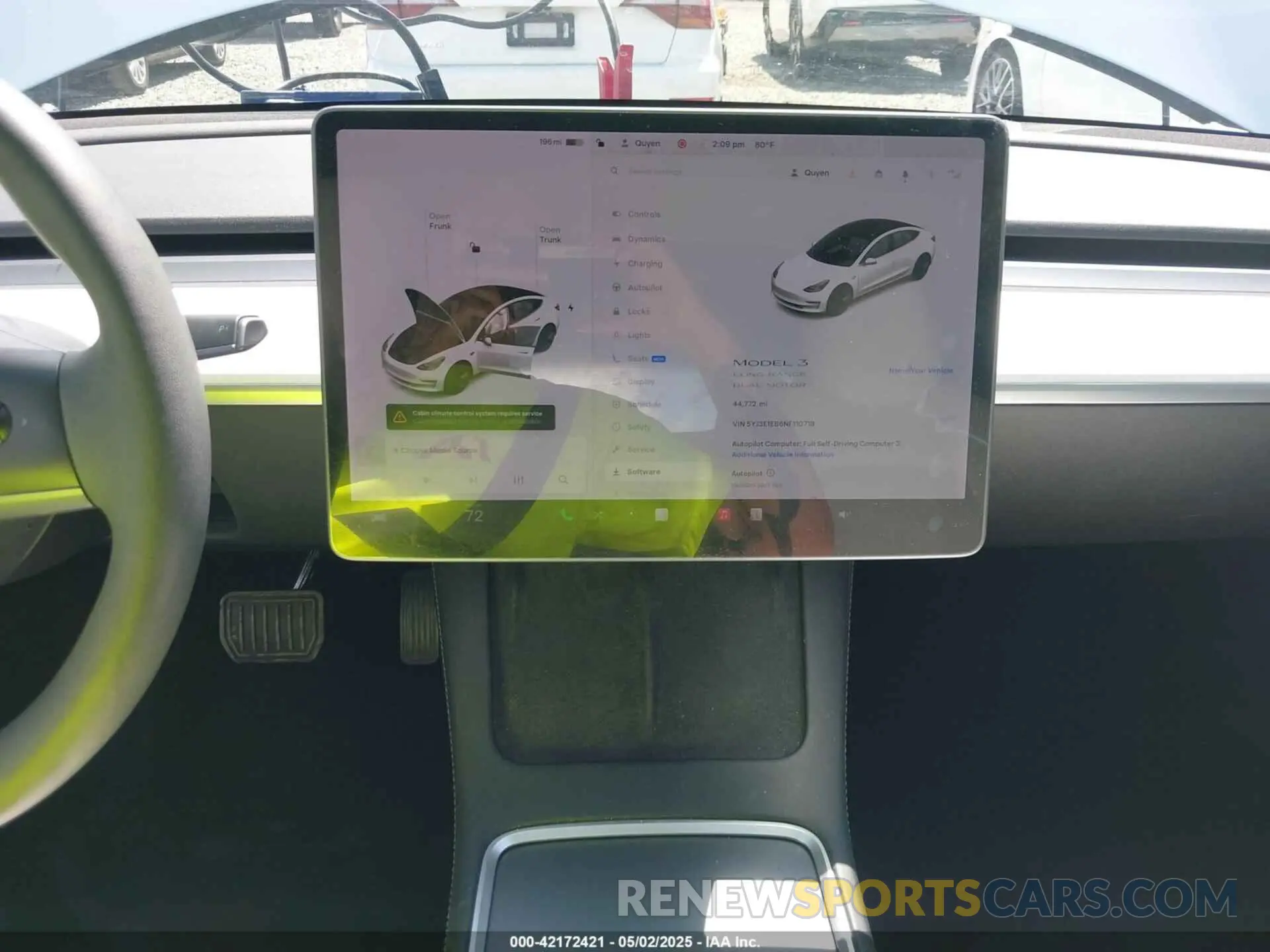19 fotografías del automóvil dañado 5YJ3E1EB6NF110719 TESLA MODEL 3 2022