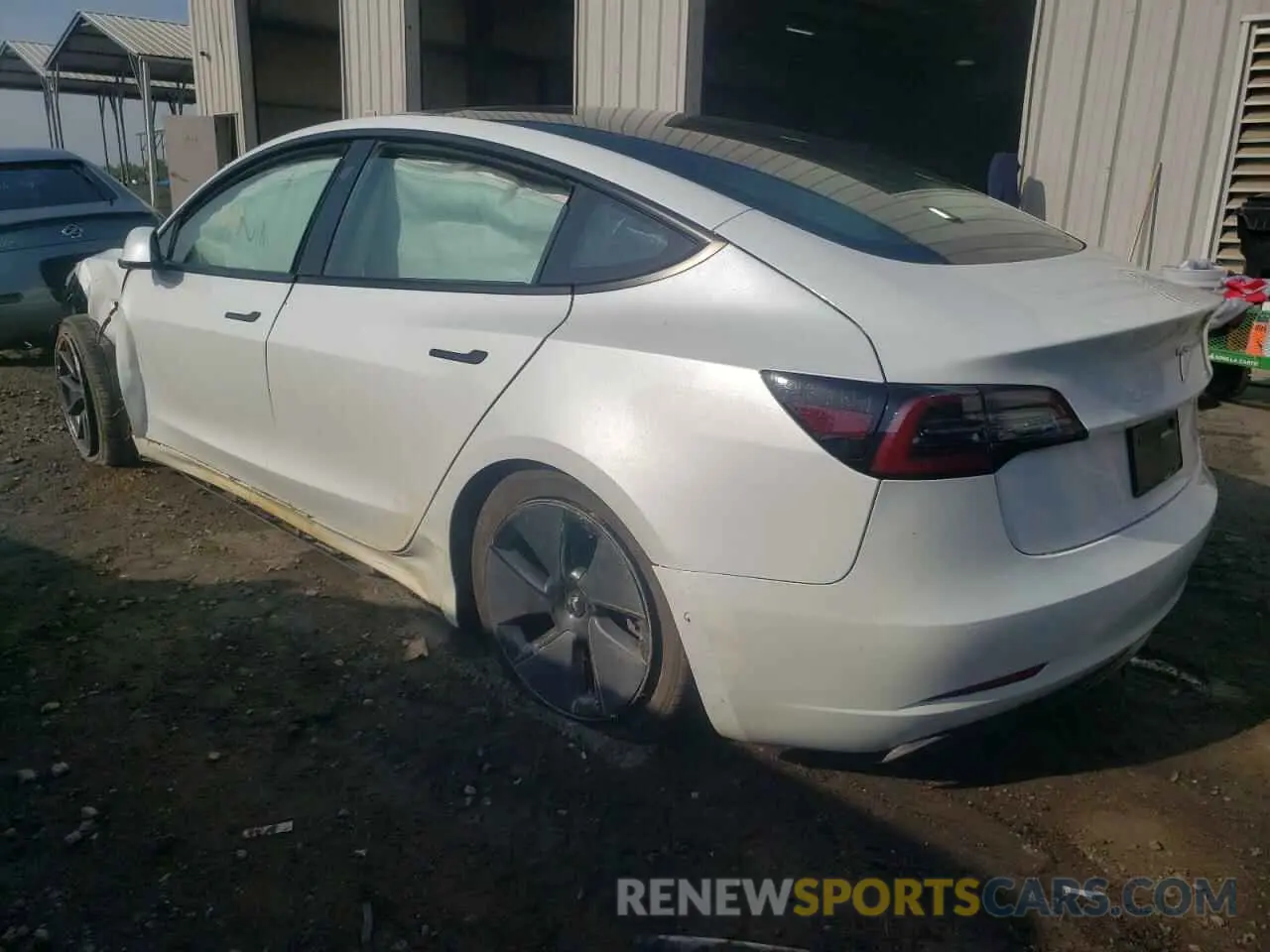 3 fotografías del automóvil dañado 5YJ3E1EB6NF114494 TESLA MODEL 3 2022