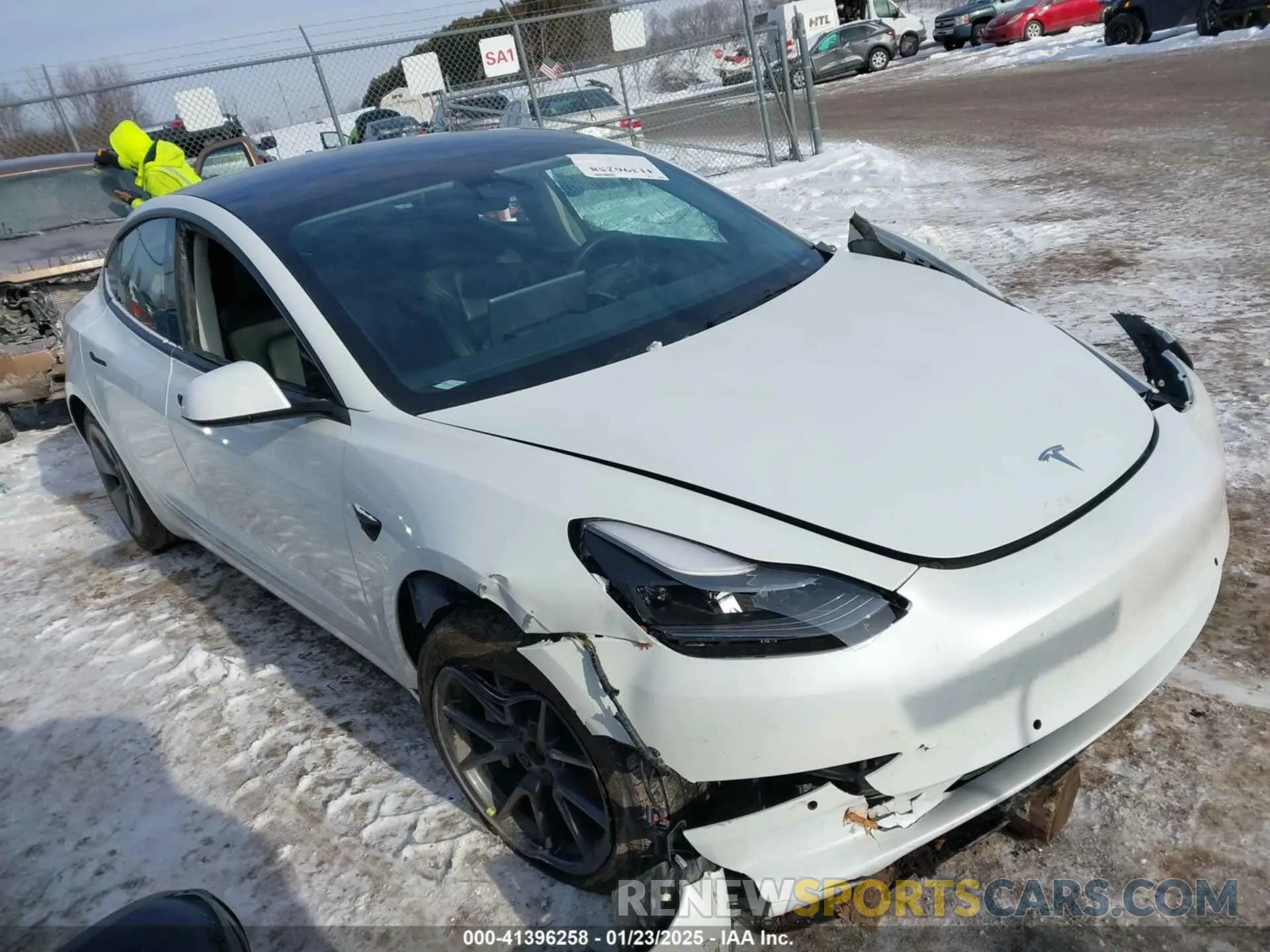 1 fotografías del automóvil dañado 5YJ3E1EB6NF114723 TESLA MODEL 3 2022