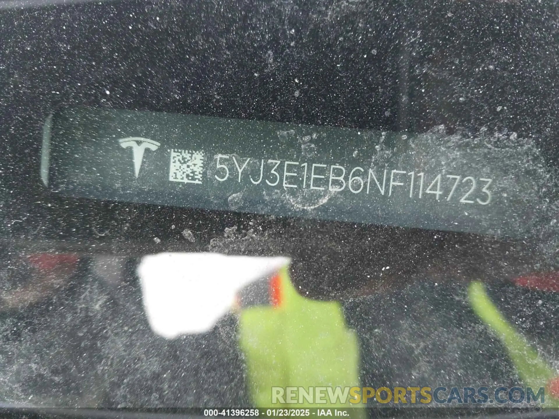 9 fotografías del automóvil dañado 5YJ3E1EB6NF114723 TESLA MODEL 3 2022