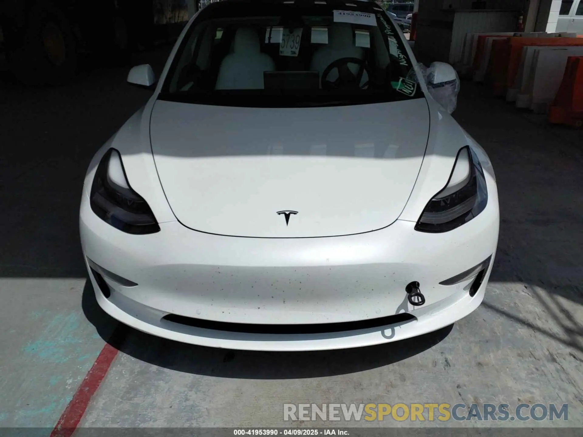 11 fotografías del automóvil dañado 5YJ3E1EB6NF115533 TESLA MODEL 3 2022