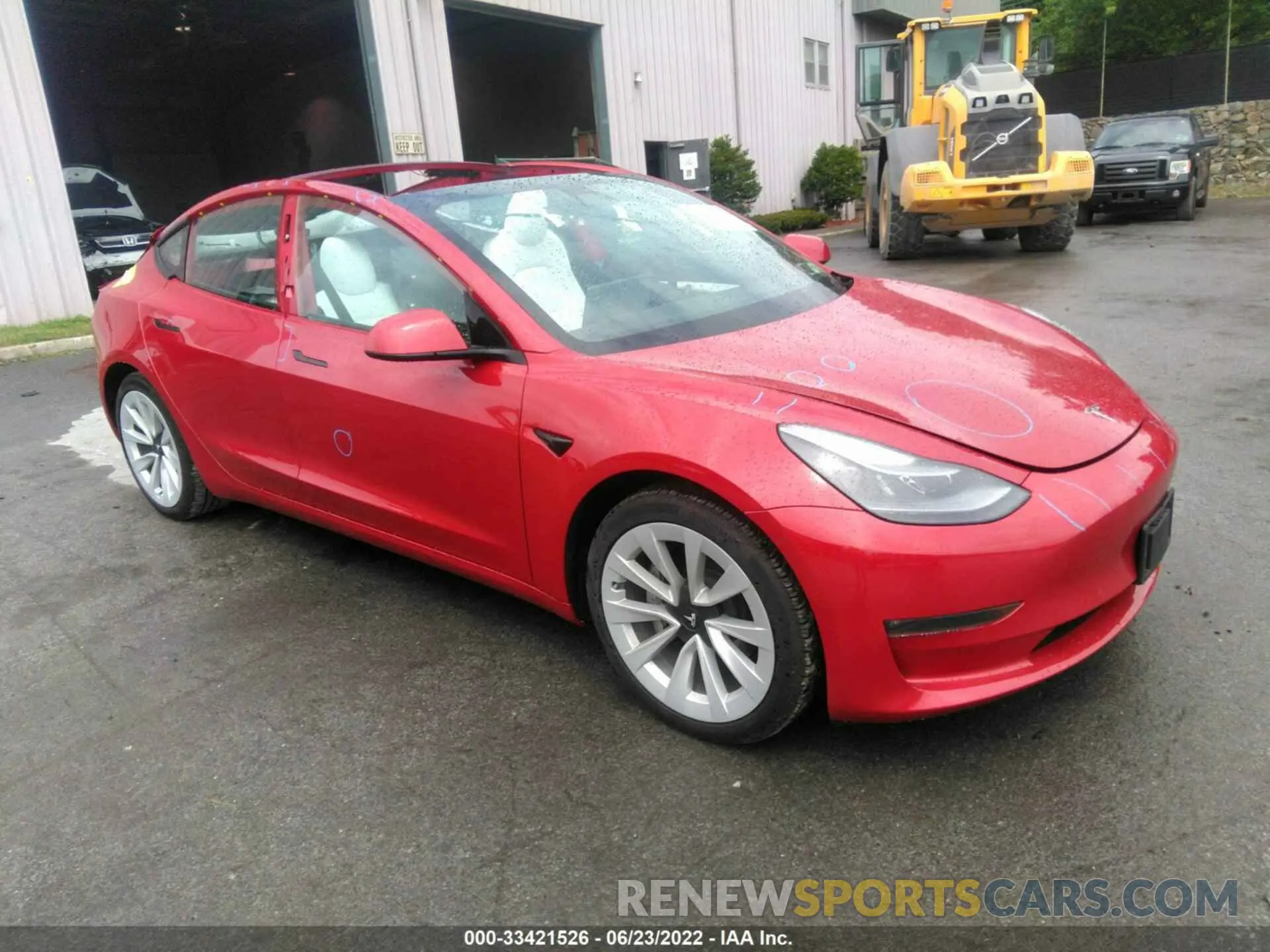 1 fotografías del automóvil dañado 5YJ3E1EB6NF117671 TESLA MODEL 3 2022