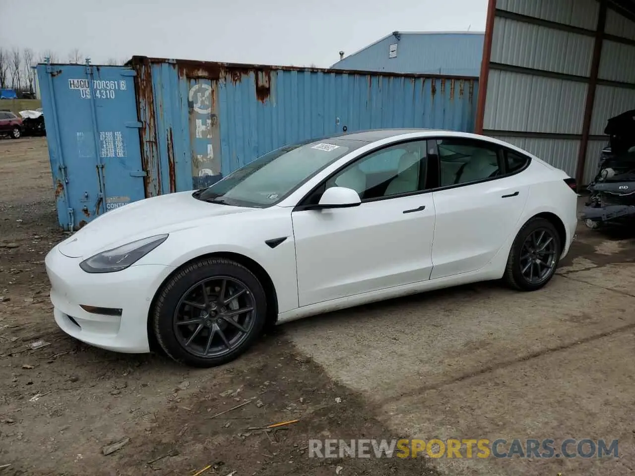 1 fotografías del automóvil dañado 5YJ3E1EB6NF128394 TESLA MODEL 3 2022