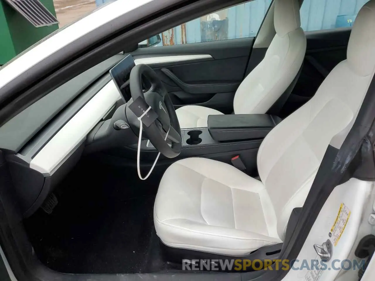 7 fotografías del automóvil dañado 5YJ3E1EB6NF128394 TESLA MODEL 3 2022