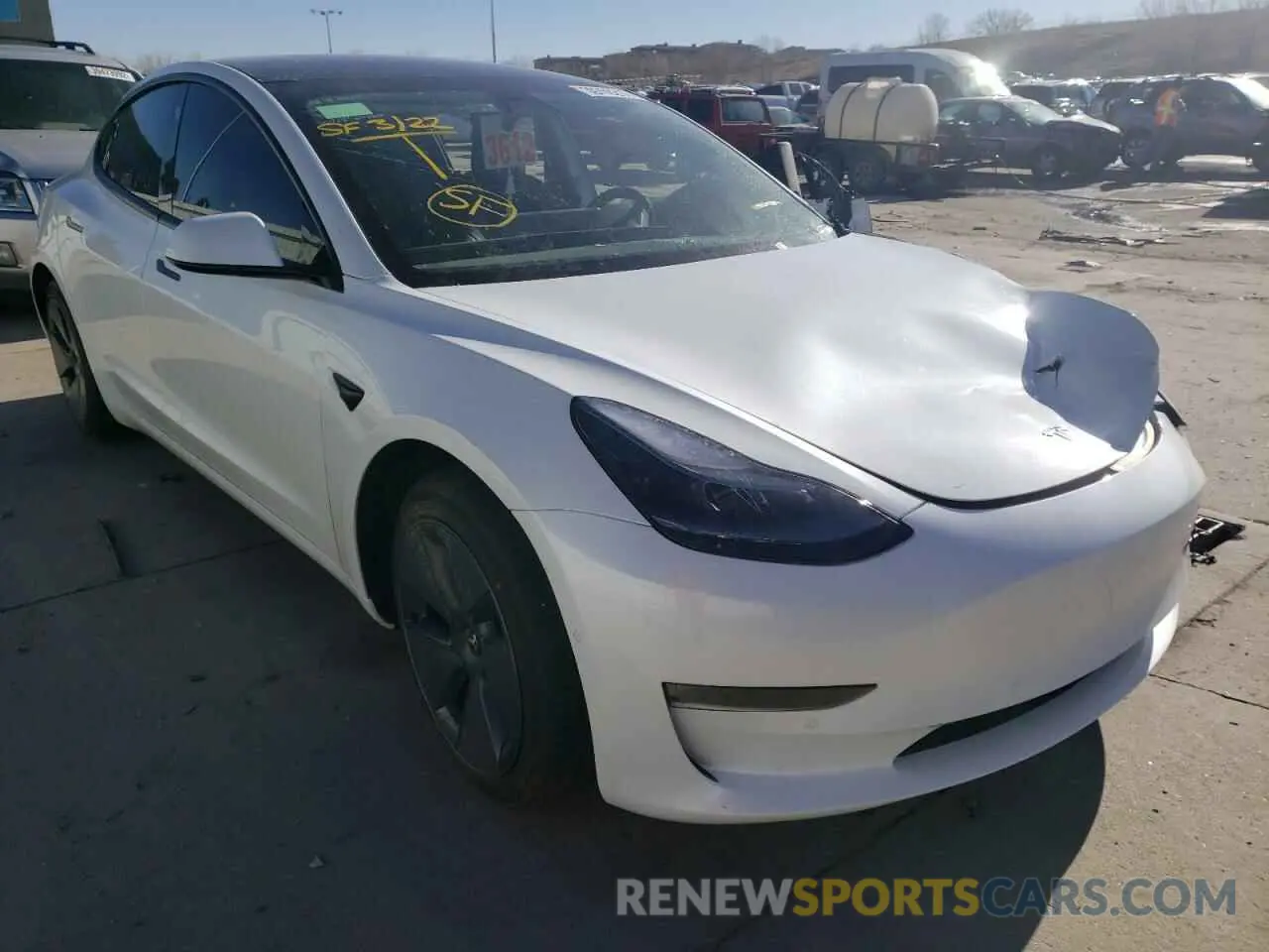 1 fotografías del automóvil dañado 5YJ3E1EB6NF131618 TESLA MODEL 3 2022