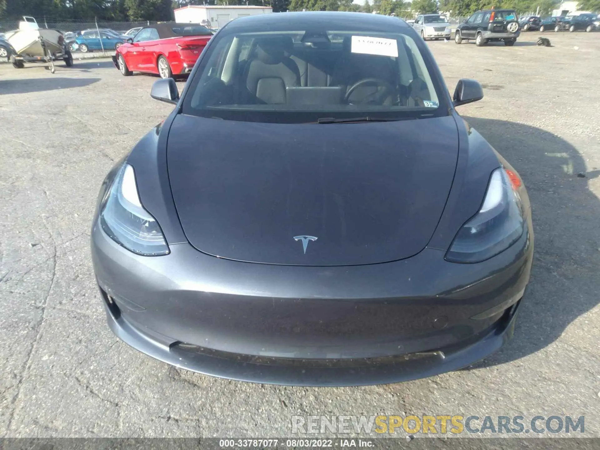 6 fotografías del automóvil dañado 5YJ3E1EB6NF180589 TESLA MODEL 3 2022