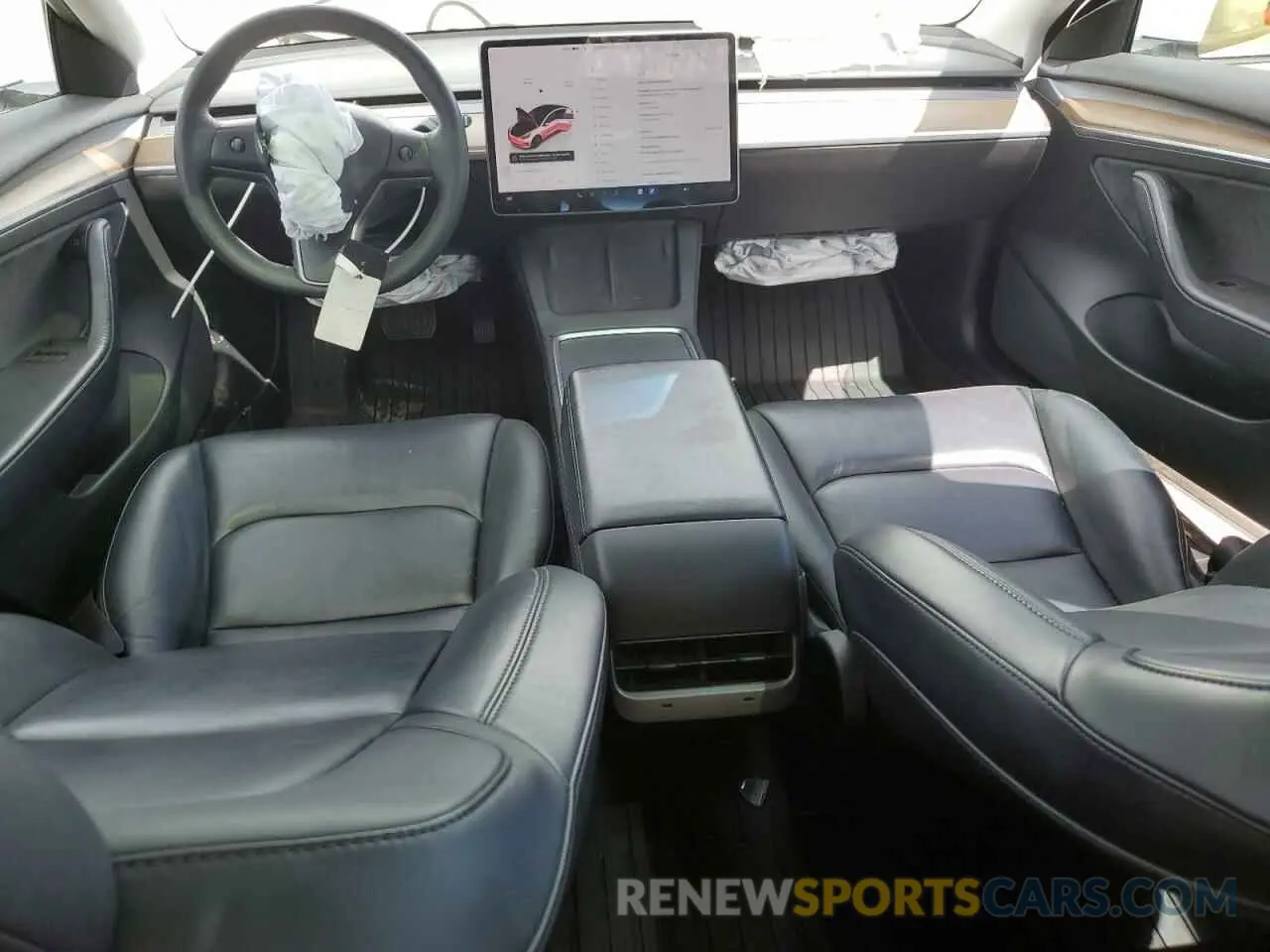 8 fotografías del automóvil dañado 5YJ3E1EB6NF185002 TESLA MODEL 3 2022