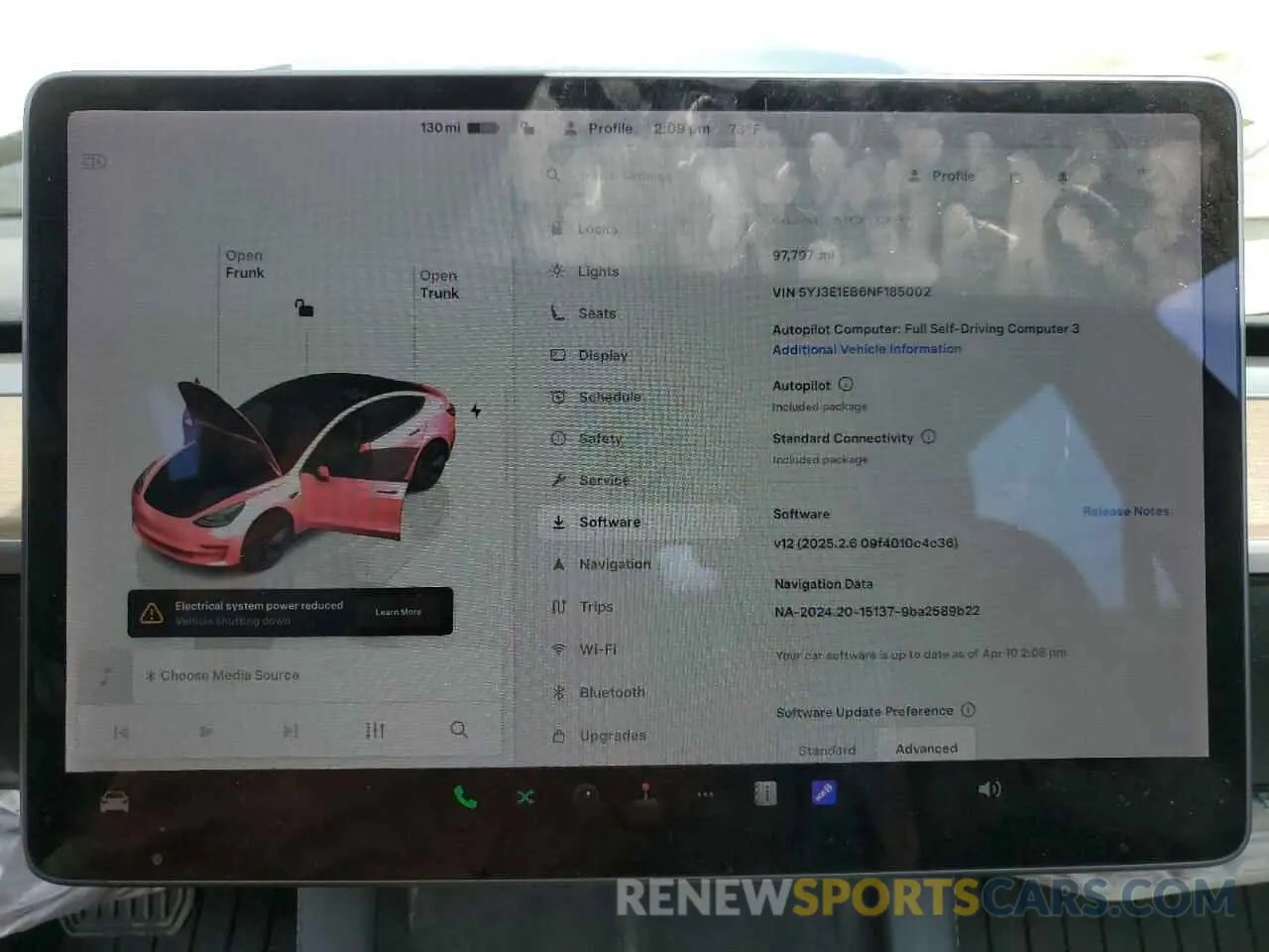 9 fotografías del automóvil dañado 5YJ3E1EB6NF185002 TESLA MODEL 3 2022